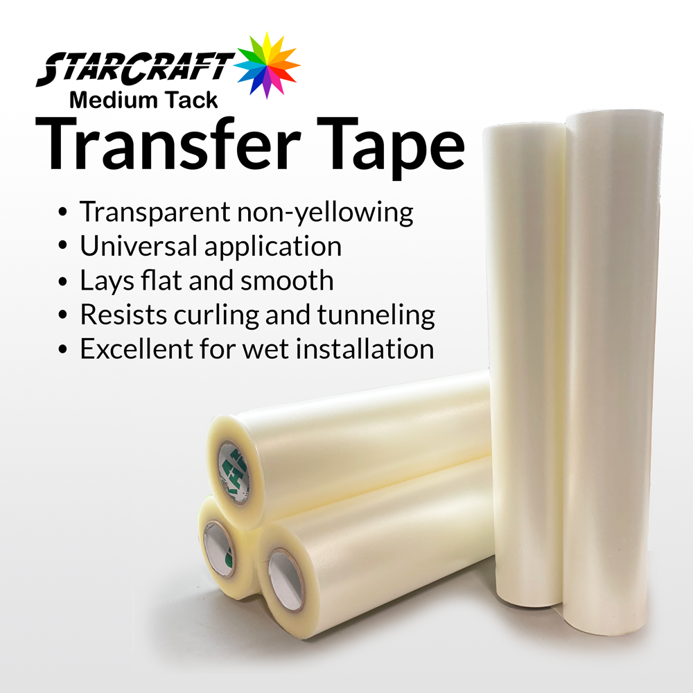 Paper 12x30' Transfer Tape Roll w/ 1 Grid-Lines