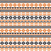 Black, white and orange tribal pattern craft vinyl - HTV -  Adhesive Vinyl -  Aztec Peruvian pattern HTV942 - Breeze Crafts