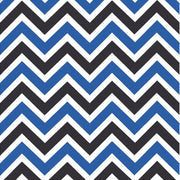 Blue black and white chevron craft  vinyl - HTV -  Adhesive Vinyl -  large zig zag pattern HTV198 - Breeze Crafts