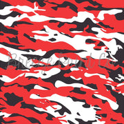 Red, black and white camouflage craft  vinyl - HTV -  Adhesive Vinyl -  camo pattern  HTV1052