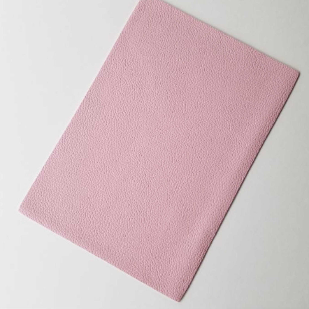 Light Pink Leather Fabric Sheets: 4 Pink and Beige Scrap Leather Pieces Leather Sheets for Craft 5x5In/ 12x12cm