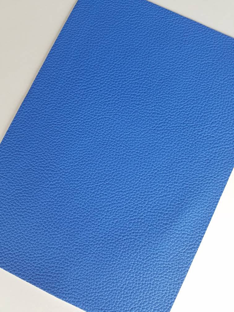 8x11, LV Synthetic Leather, Custom Leather Sheets, Ombre Blue LV