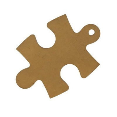 Puzzle Piece Clear Acrylic Blanks for keychains, ornaments and more, choose your size, with hole or no hole 1.5"-20", Autism Awareness
