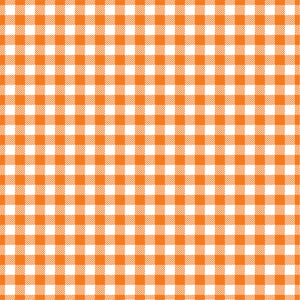 Orange Gingham  craft  vinyl sheet - HTV -  Adhesive Vinyl -  orange and white pattern vinyl   HTV217