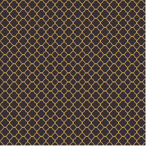 Black and gold quartrefoil craft  vinyl - HTV -  Adhesive Vinyl -  clover quatrefoil pattern vinyl HTV509 - Breeze Crafts