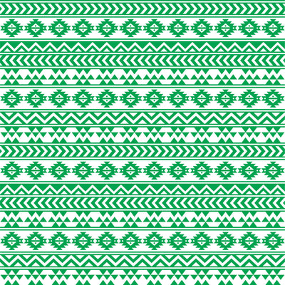 Green and white tribal pattern craft vinyl - HTV -  Adhesive Vinyl -  Aztec Peruvian pattern HTV911