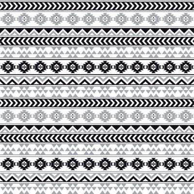 Gray black and white tribal pattern craft vinyl- HTV -  Adhesive Vinyl -  Aztec Peruvian pattern grey HTV922 - Breeze Crafts