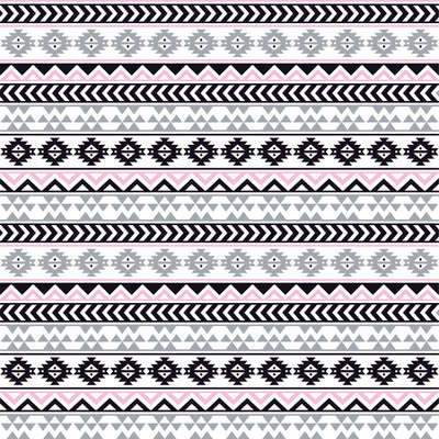 Gray black light pink and white tribal pattern craft  vinyl - HTV -  Adhesive Vinyl -  Aztec Peruvian pattern grey HTV918 - Breeze Crafts