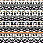 Black purple and orange owl tribal pattern craft vinyl - HTV -  Adhesive Vinyl -  Aztec Peruvian pattern Halloween  HTV312 - Breeze Crafts