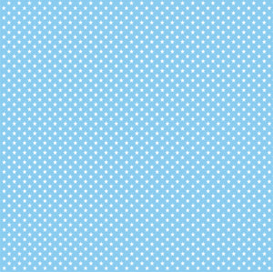 Light blue with white mini stars craft  vinyl sheet - HTV -  Adhesive Vinyl -  star pattern HTV2406