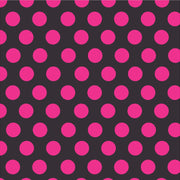 Black with magenta dots craft  vinyl - HTV -  Adhesive Vinyl -  large polka dot pattern  HTV780 - Breeze Crafts