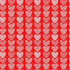 Red and white floral heart craft  vinyl sheet - HTV -  Adhesive Vinyl -  Valentine's Day HTV3900