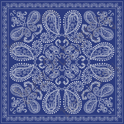 Navy blue bandana pattern printed craft  vinyl sheet - HTV -  Adhesive Vinyl -  HTV6002