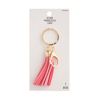 Pink Tassel Keychain - 4 inch