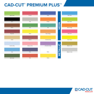 Stahls CAD-CUT® Premium Plus Low-Tack Heat Transfer Vinyl Sheet 12x20 inch CLEARANCE