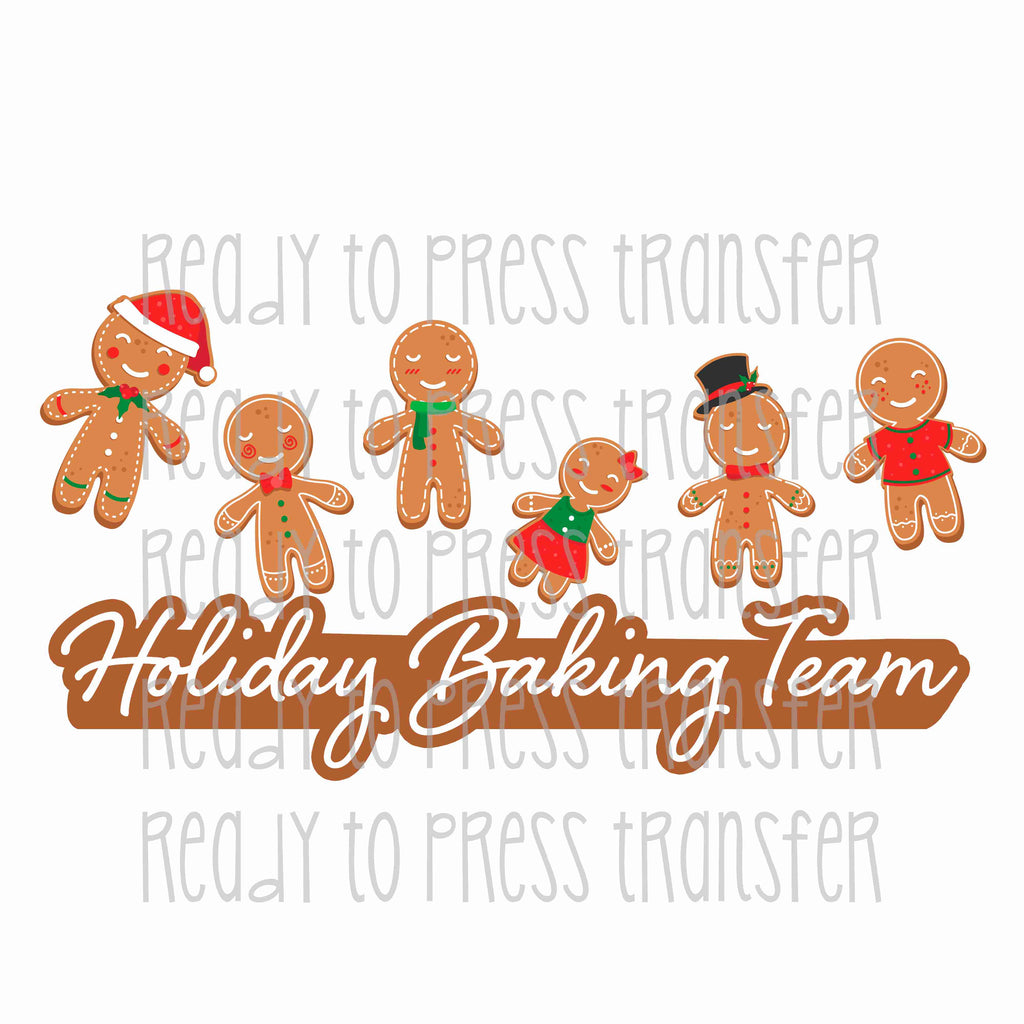 Holiday Baking Team - Christmas Sublimation Transfer T170