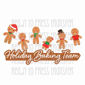 Holiday Baking Team - Christmas Sublimation Transfer T170