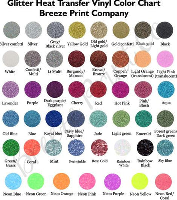 tifee Glitter Vinyl HTV Heat Transfer Bundle, Iron on Vinyl Sheets for T  Shirts with Green Pink Purple Black and Red 10 Pack 12x10 INC