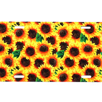 Sunflower license plate for DIY - LPSF1FULL