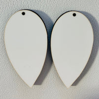 Sublimation Earrings, teardrop, 1.5 inch - 1 sided SE1