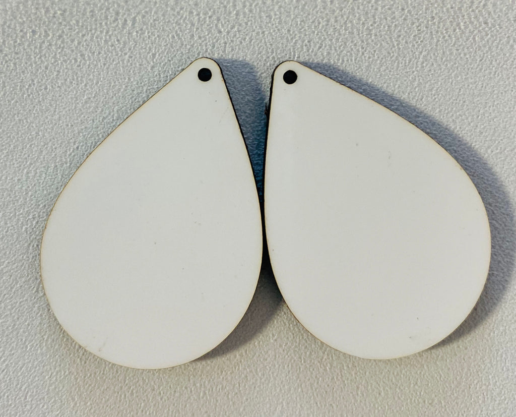 TEARDROP Sublimation Earrings SINGLE SIDED Sublimation Blanks, Wholesale