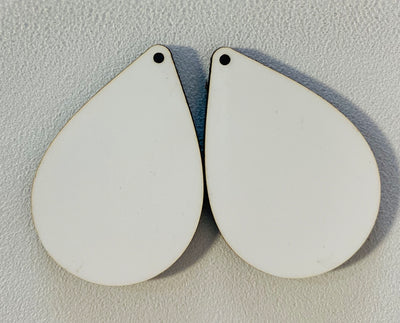Sublimation Earrings, teardrop, 1.5 inch - 1 sided SE2