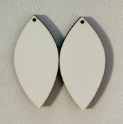 Sublimation Earrings, pointed teardrop, 1.5 inch - 1 sided SE6