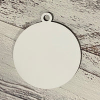 sublimation ornament blank, hardboard, 1 sided