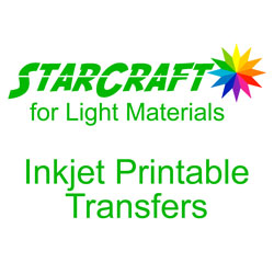 StarCraft Inkjet Printable Heat Transfers for Light Materials 10-Pack 8.5x11 inch sheets, iron on transfer paper, printable htv