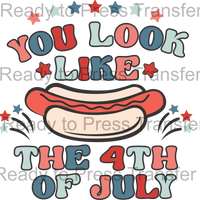 You Look Like the 4th of July Sublimation Transfer - T253