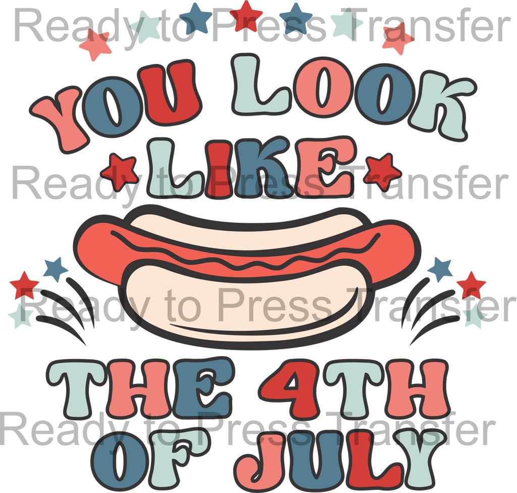 You Look Like the 4th of July Sublimation Transfer - T253