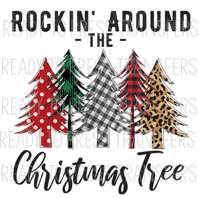 Rockin' Around the Christmas Tree Sublimation Transfer