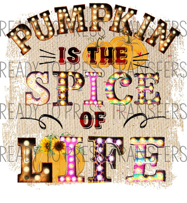 Pumpkin Is The Spice Of Life Sublimation Transfer - T214