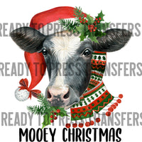 Mooey Christmas - Cow Sublimation Transfer - T252
