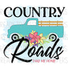 Country Roads- Vintage Truck Sublimation Transfer