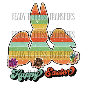 Happy Easter - Retro Sublimation Transfer - T251
