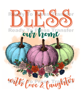 Bless Our Home Sublimation Transfer - Thanksgiving T294