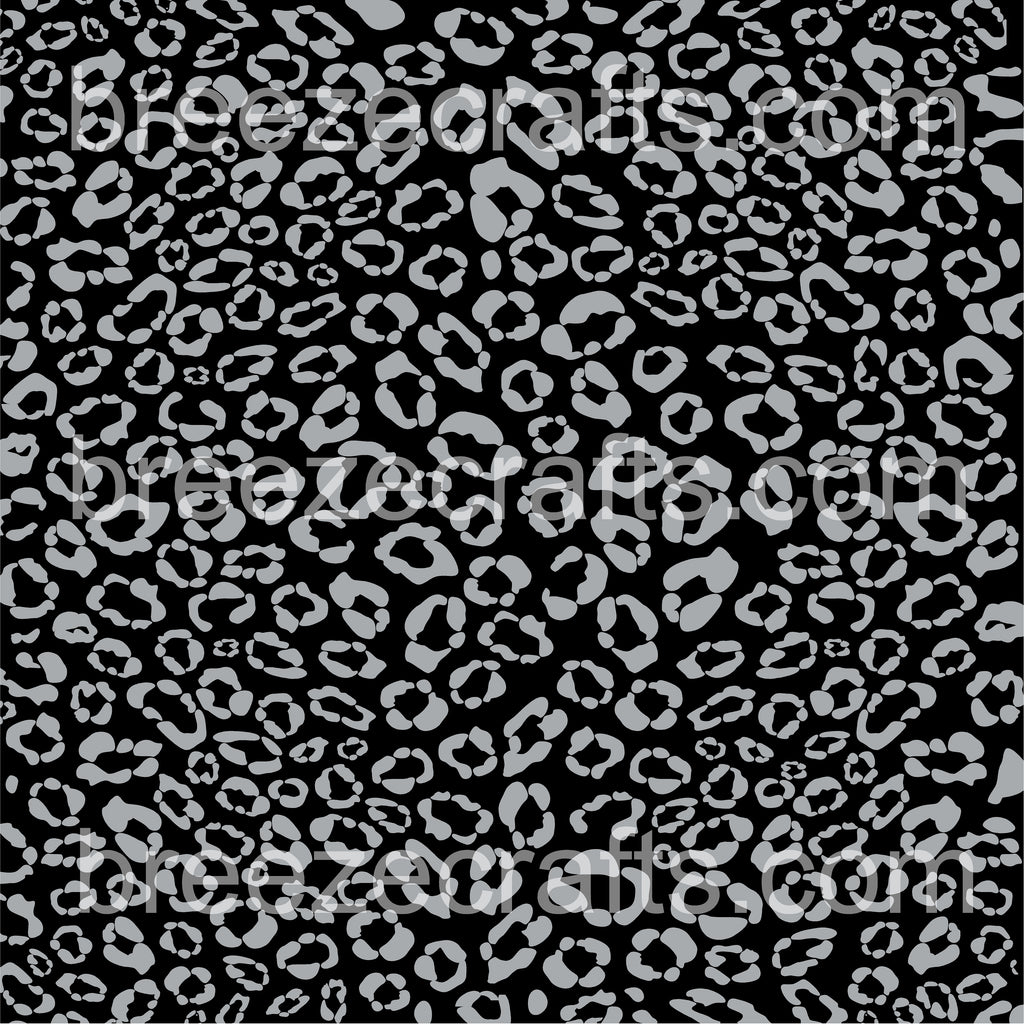 Leopard print pattern vinyl sheet - HTV or Adhesive Vinyl - grey and b | Breeze Crafts leopard-print-pattern-vinyl-sheet-htv-or-adhesive-vinyl-grey-and-b-breeze-crafts