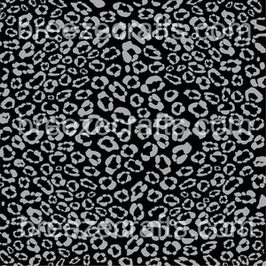 Crafters Square Perm Adhesive Vinyl paper leopard & black glitter print