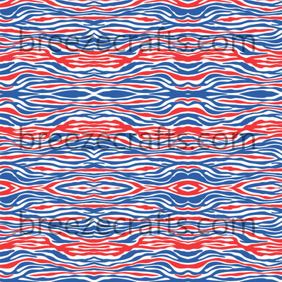 Red, blue and white MINI zebra print craft  vinyl sheet - HTV -  Adhesive Vinyl -  pattern vinyl HTV1238M