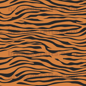 Orange and Black Tiger patterned craft vinyl sheet - HTV / heat transfer vinyl - Adhesive Vinyl - pattern vinyl HTV1245