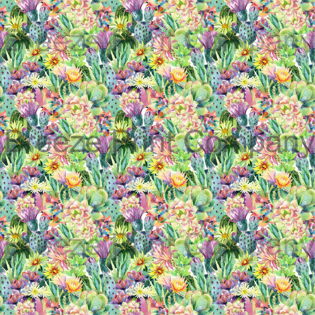 succulent sheets Cactus and Succulent Sublimation Pattern Sheet SWC20