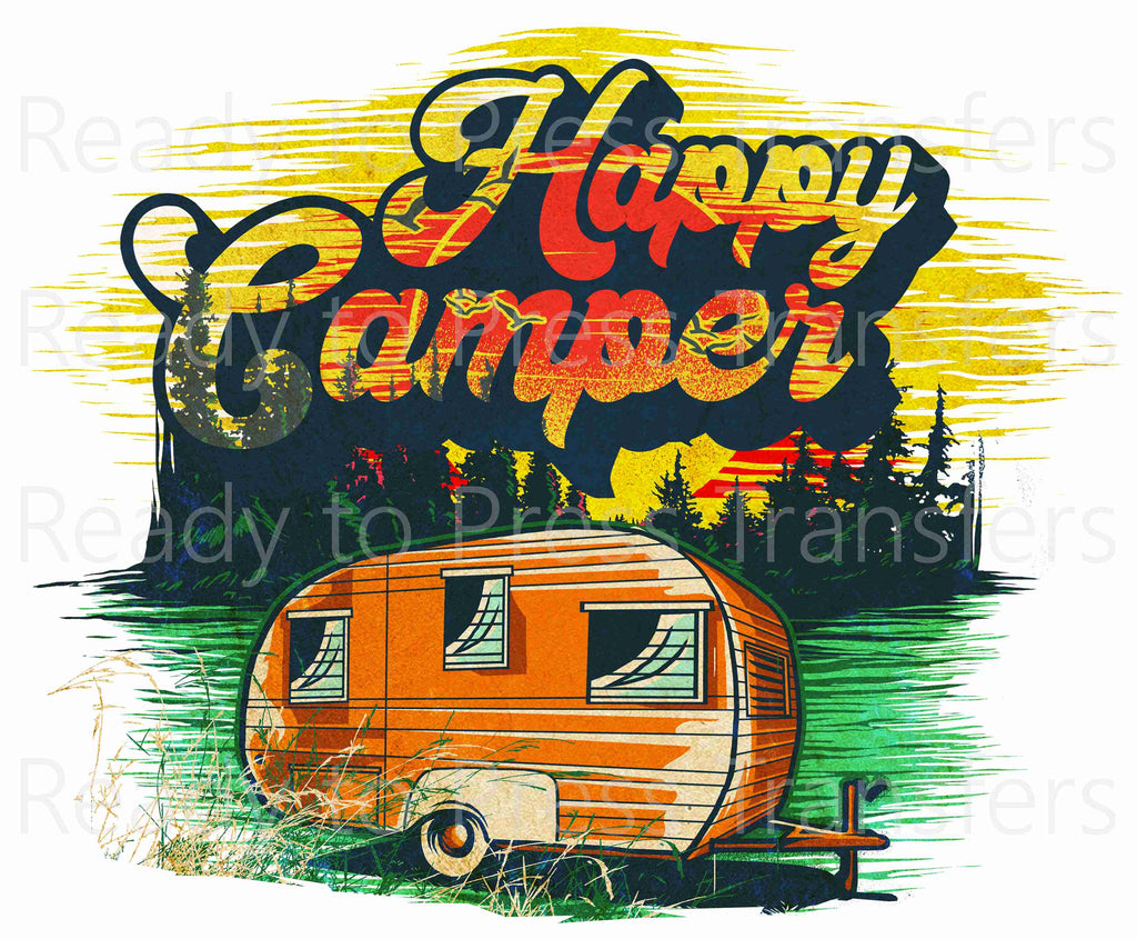 happy camper Happy Camper - Sublimation Transfer T129