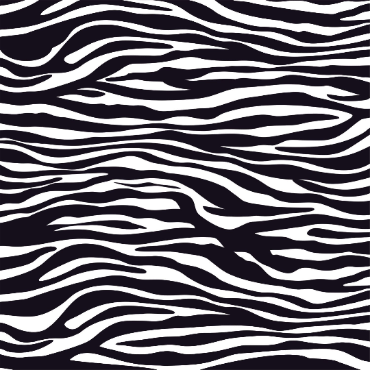 Black zebra patterned craft vinyl sheet - HTV / heat transfer vinyl 