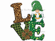 Love Gnome Sublimation Transfer - St Patrick's Day T192
