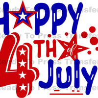Happy 4th of July Sublimation Transfer - T186