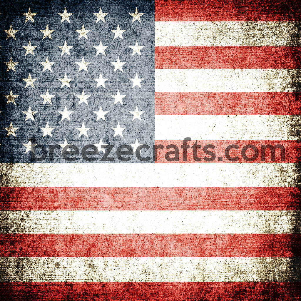 Distressed American flag pattern vinyl sheet - HTV - Adhesive Vinyl - HTV3D