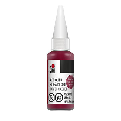 Marabu Alcohol Ink: Garnet Red, 20 milliliters