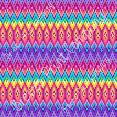 Rainbow Ikat Sublimation Pattern Sheet S2155