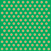 Green with orange and white polka dots craft  vinyl - HTV -  Adhesive Vinyl -  polka dot pattern HTV264